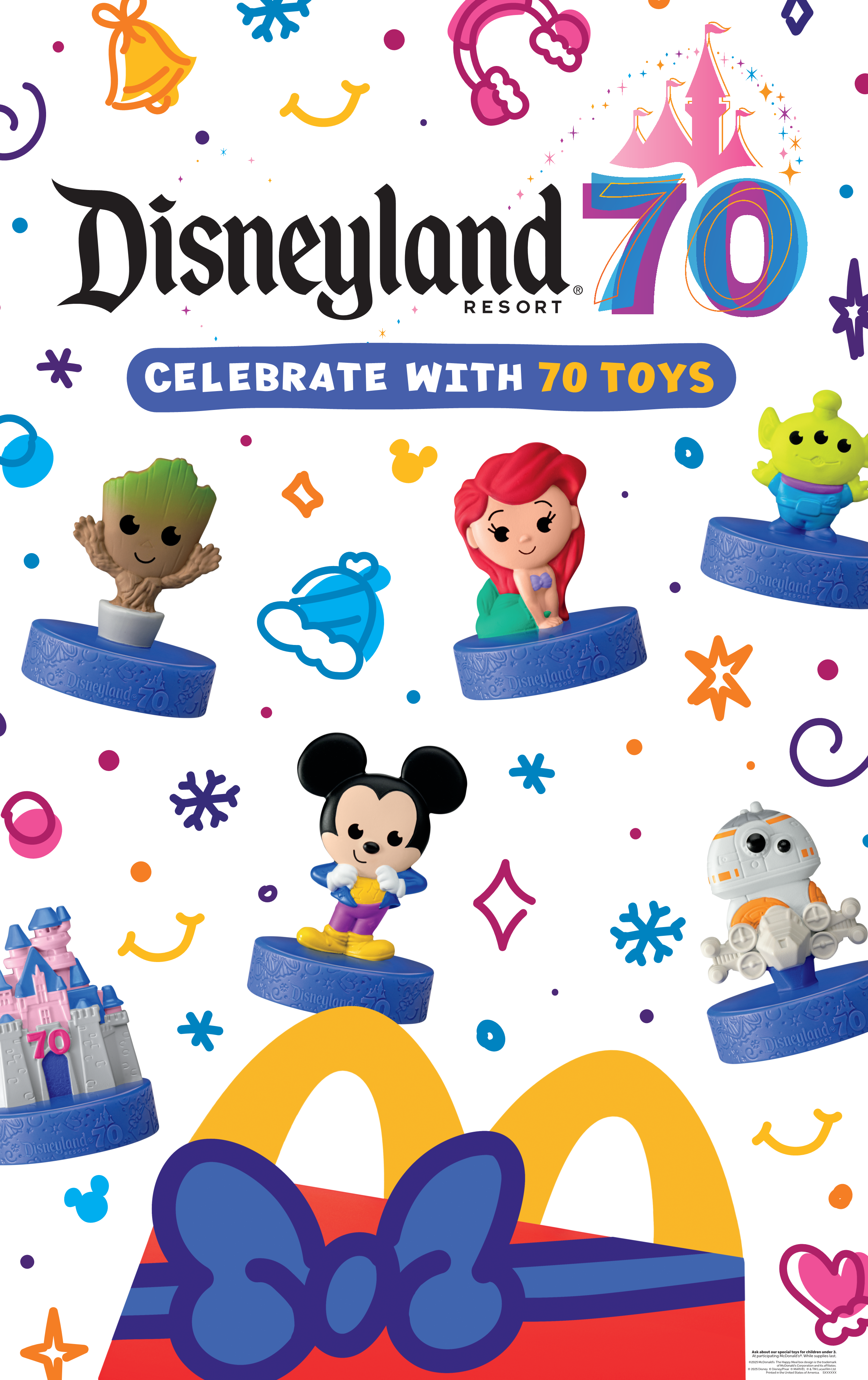 Disneyland happy meal toys