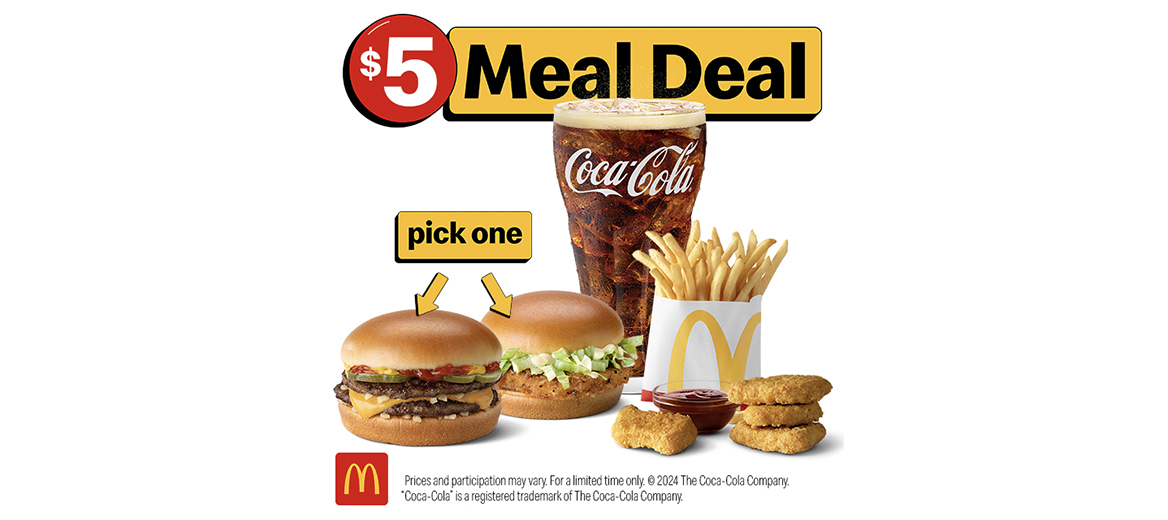 $5 meal deal banner