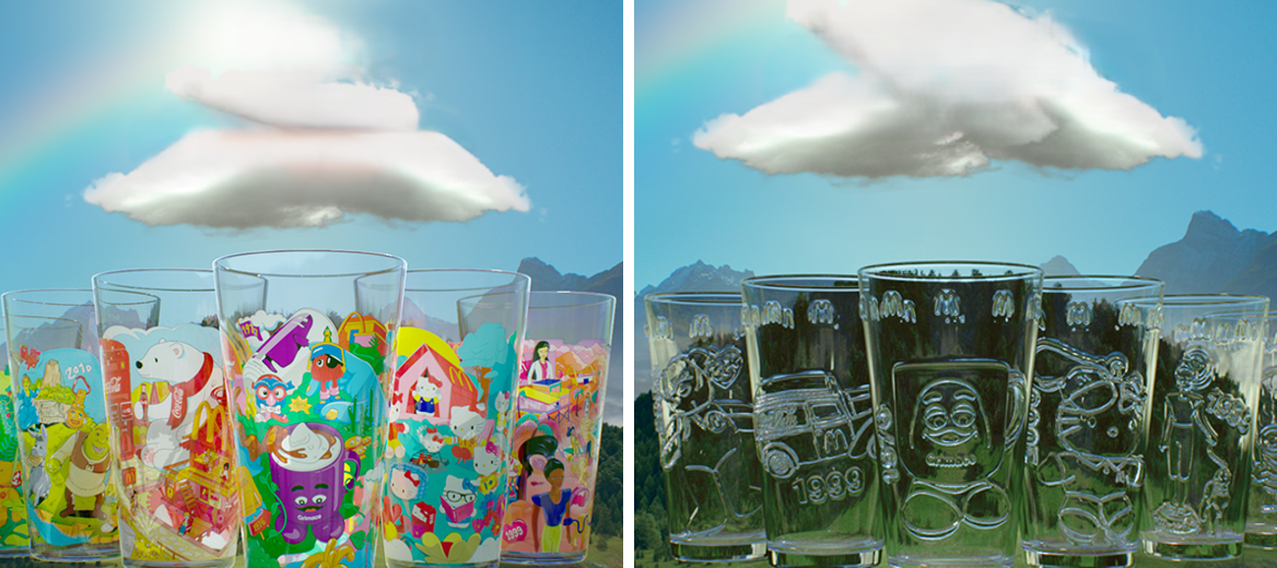 McDonald's Collectible cups side by side image 