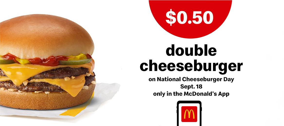 .50 cent double cheeseburger banner 