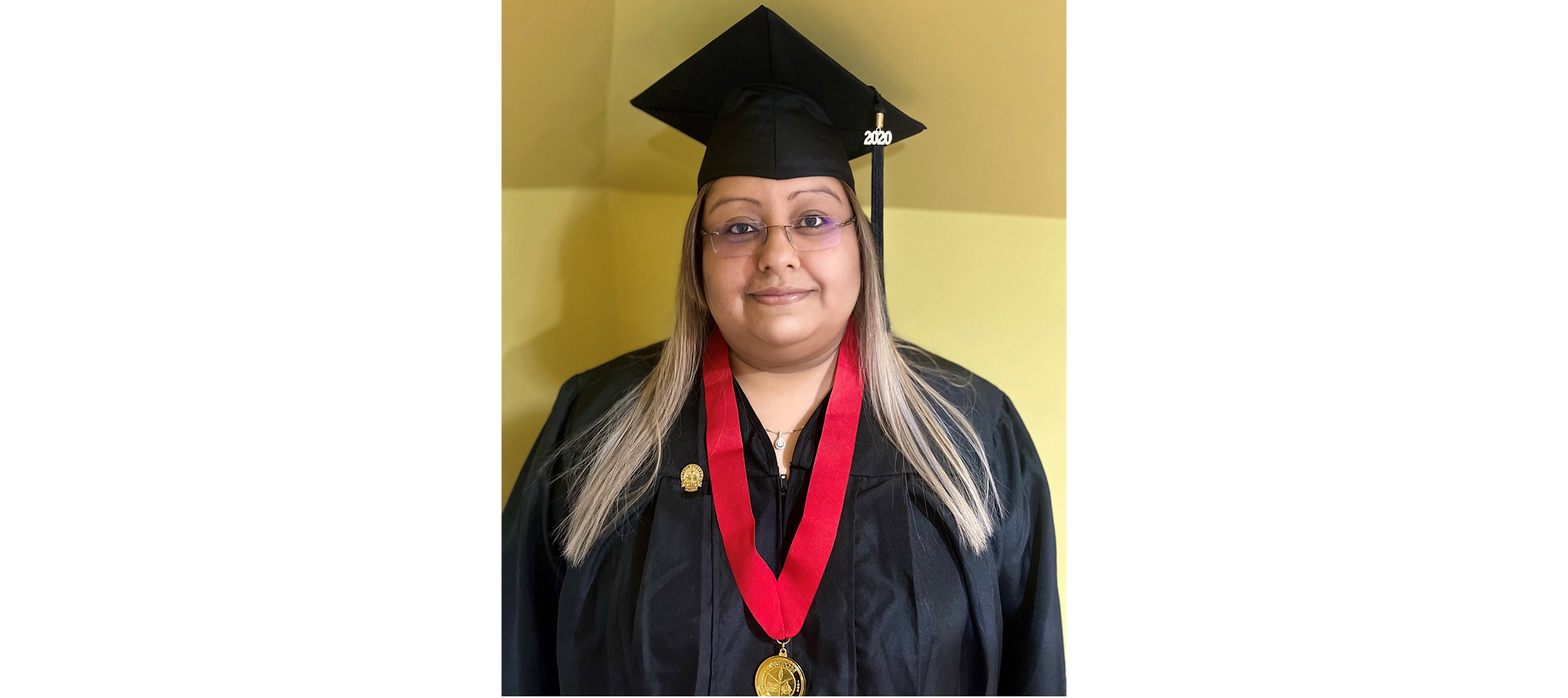 Elizabeth wearing cap and gown 