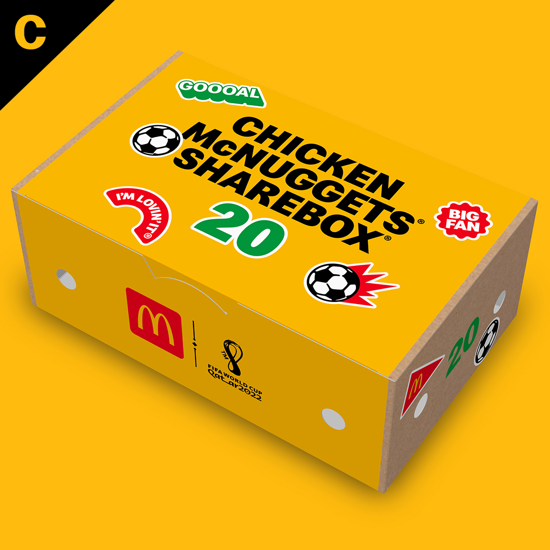 20 piece Chicken McNuggets box