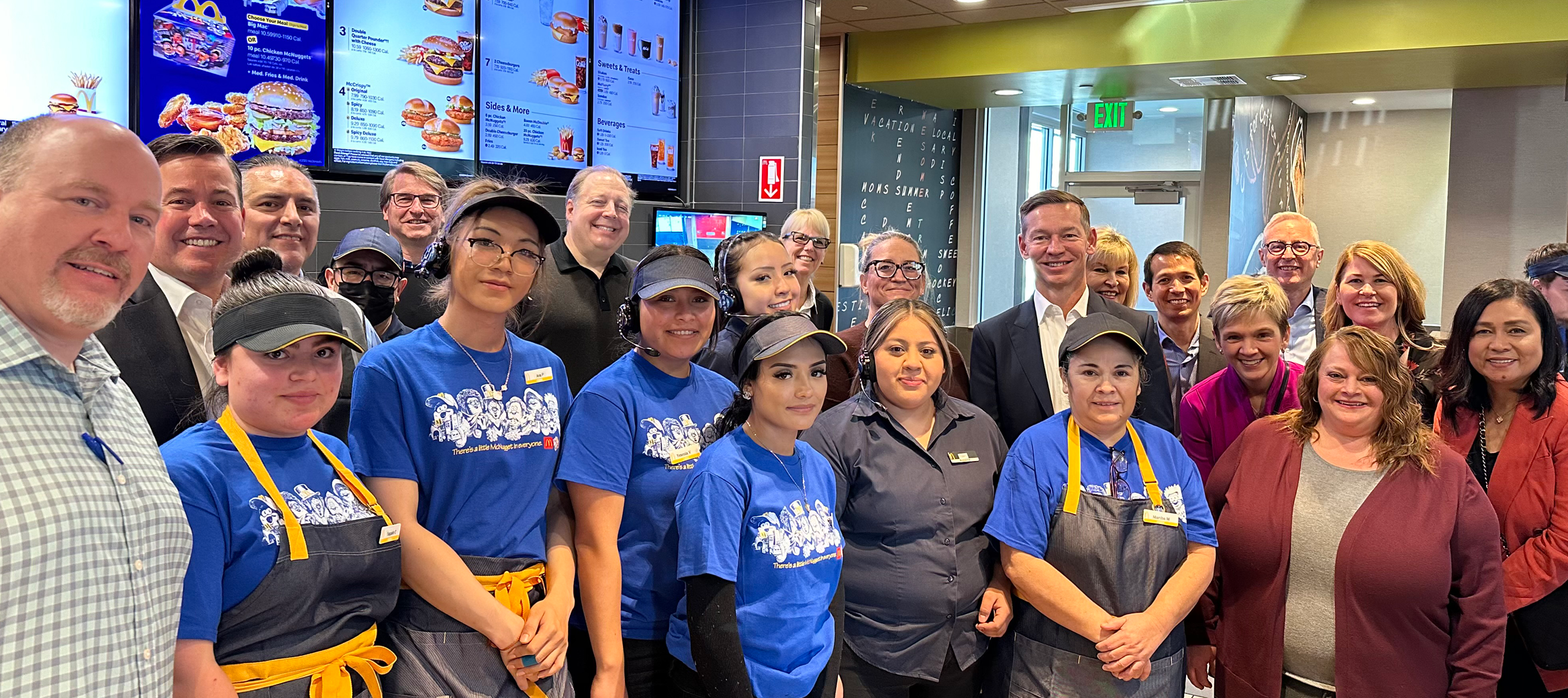 The Sparrer restaurant and crew team meeting with McDonald's leadership