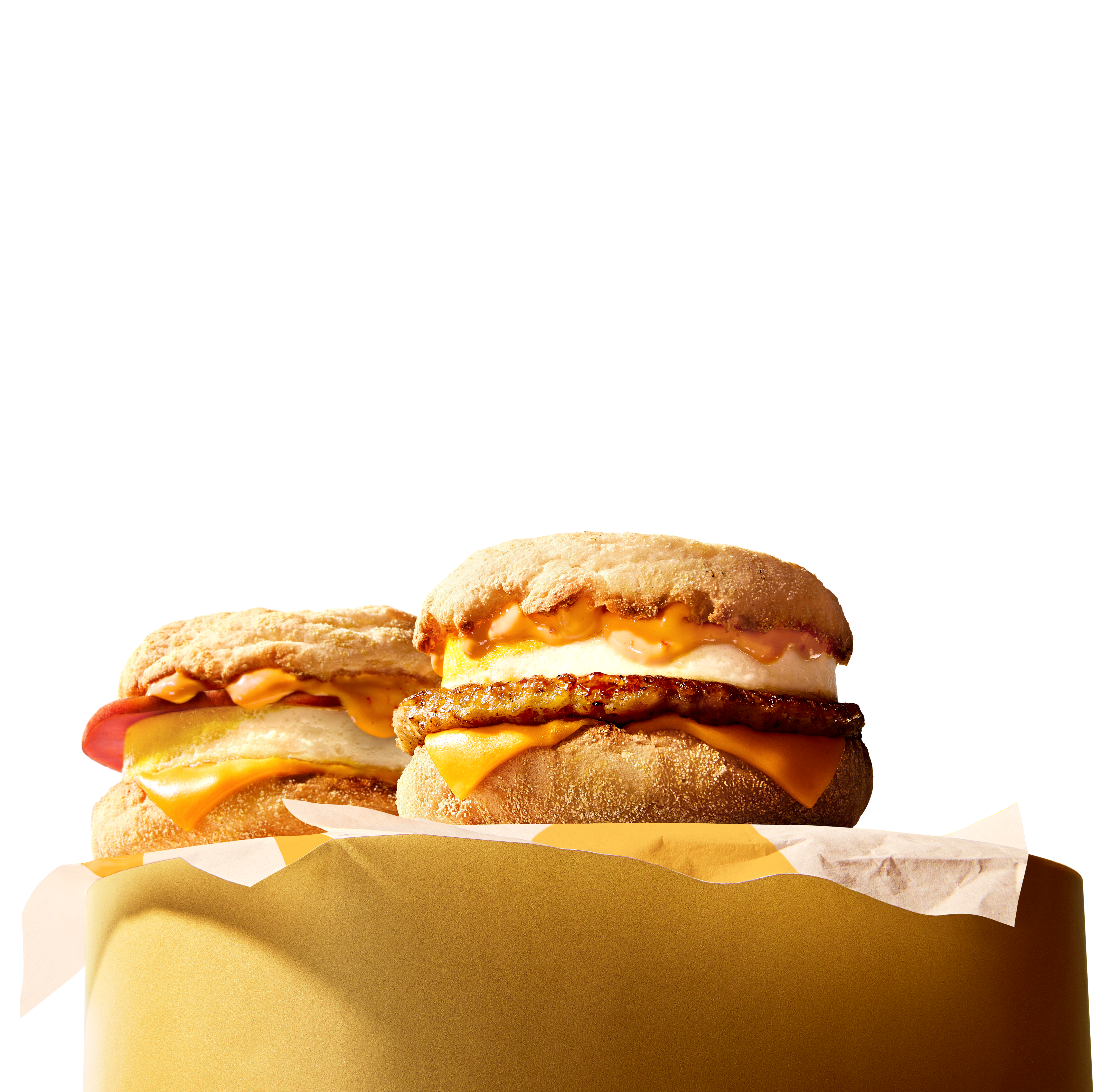 Spicy McMuffin® breakfast sandwiches