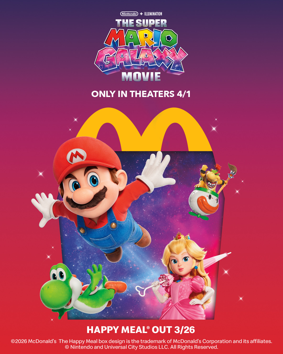 The Super Mario ™ Galaxy Movie Happy Meal