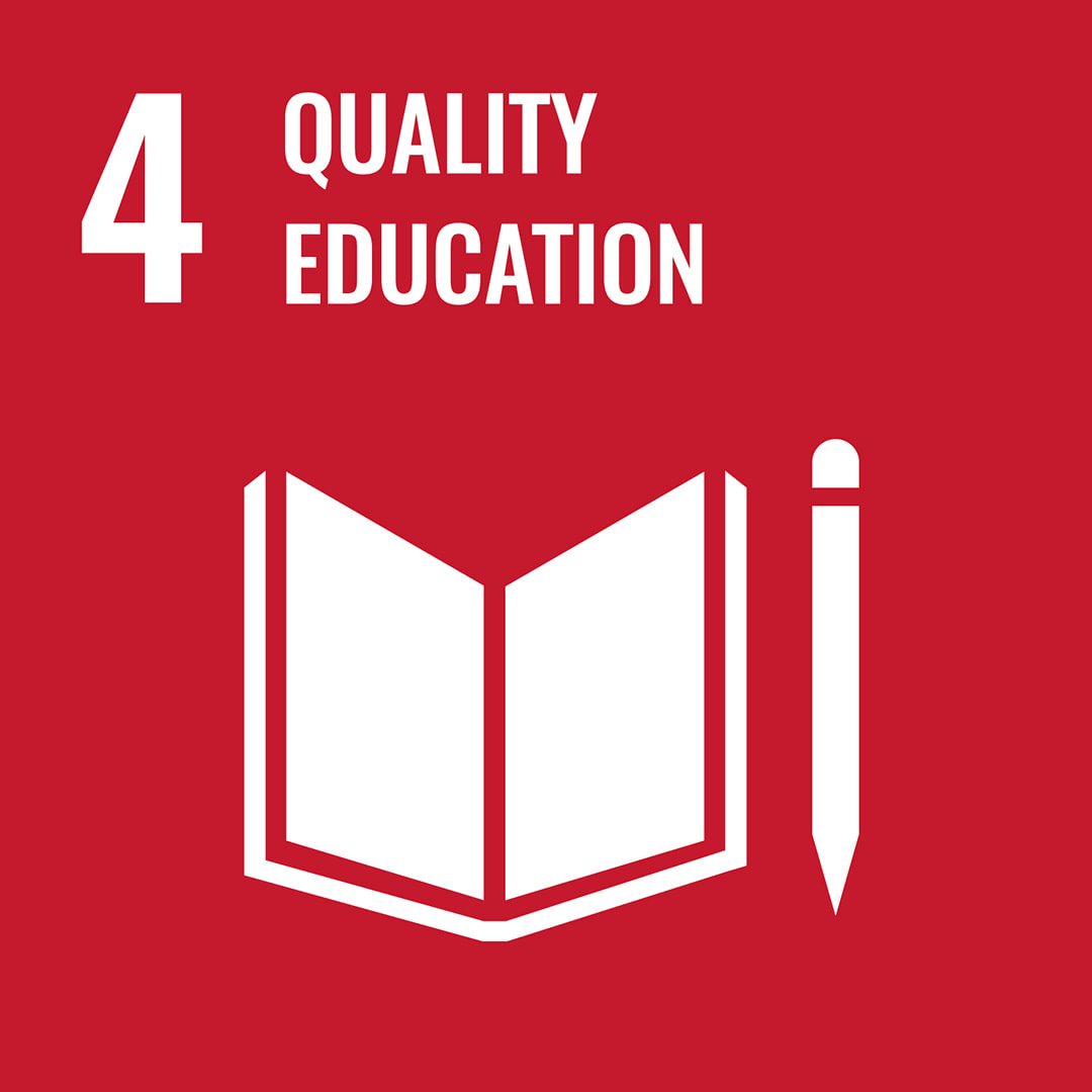 Icon of SDG 4 - Quality education